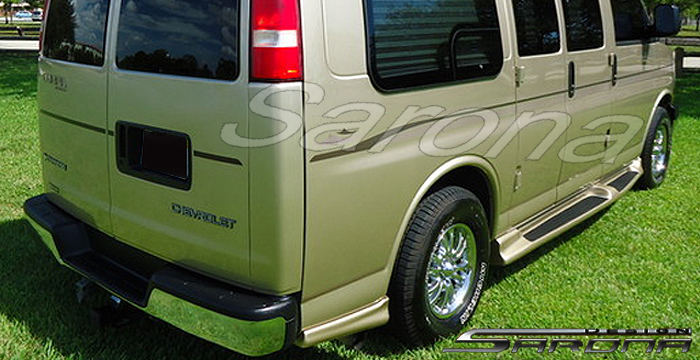 Custom Chevy Express Van  Short Wheel Base Running Boards (2003 - 2024) - $1090.00 (Part #CH-004-SB)